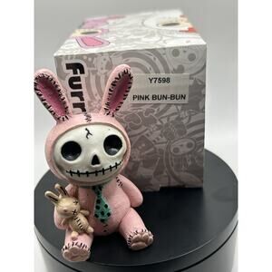 NIB Furrybones figurine “Pink Bun-Bun” Skeleton in Bunny Costume Collectible